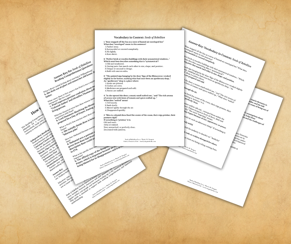 Seeds of Rebellion Reading Comp & Discussion Guide