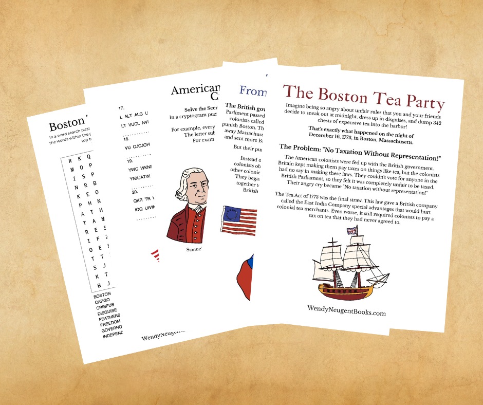 Boston Tea Party Printable Unit Study