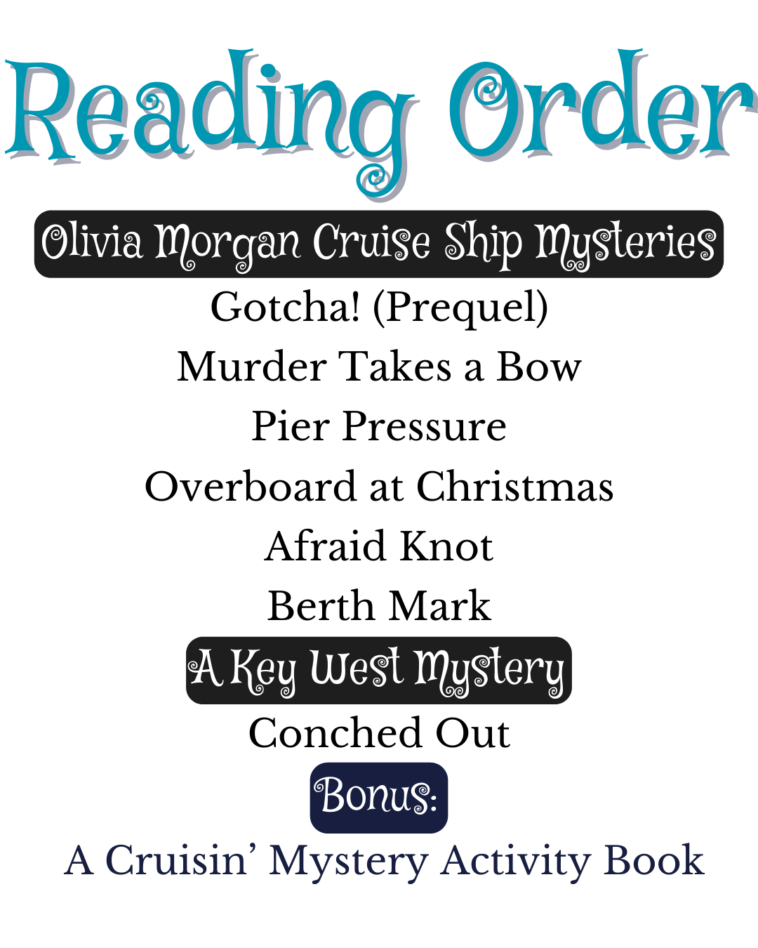 Olivia Morgan Cruise Ship Mysteries Hardcover Bundle